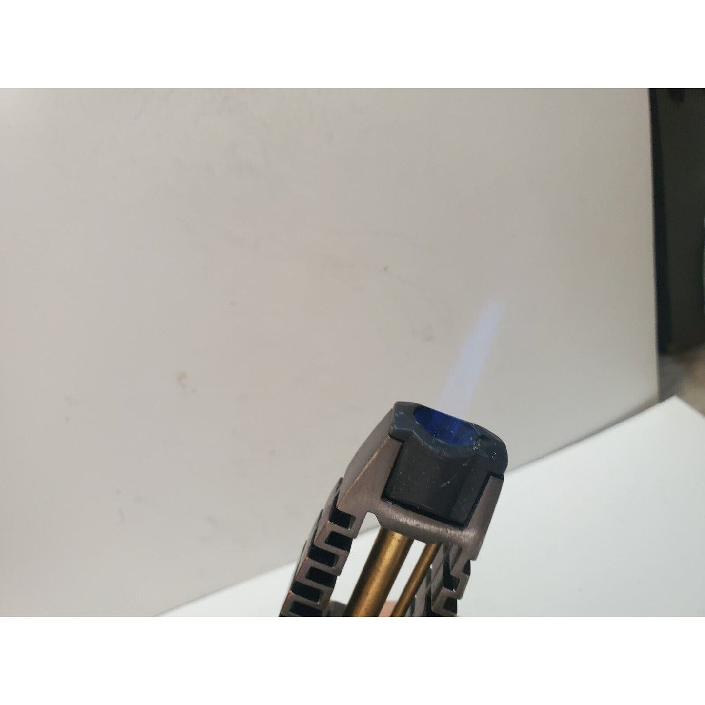 Working Vintage Ignitus Magnum Torch Lighter Gold Tone 6312/35