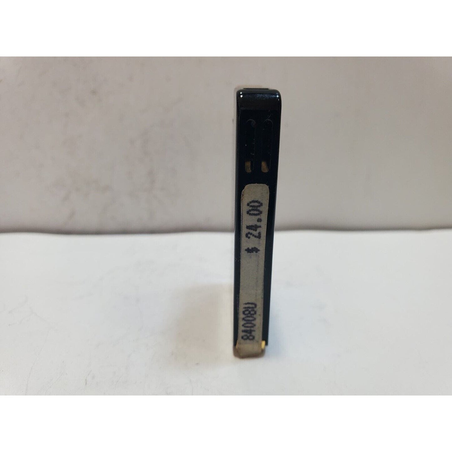 NOS Working Vintage BATTAT Black Enamel & Gold Tone Lighter 6382/34