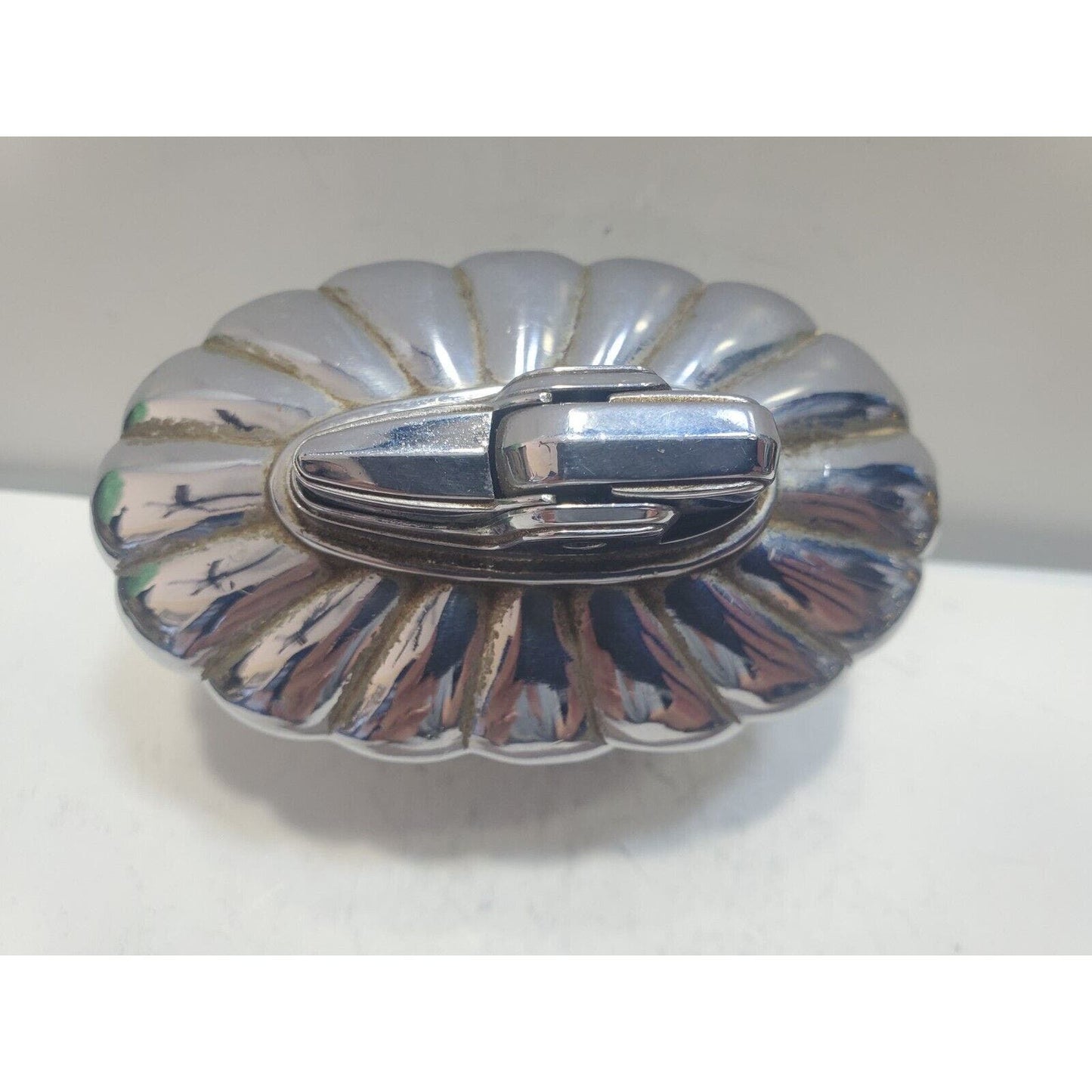 Working Ronson Regal Silver Finish Table Lighter Circa 1950 6650/13