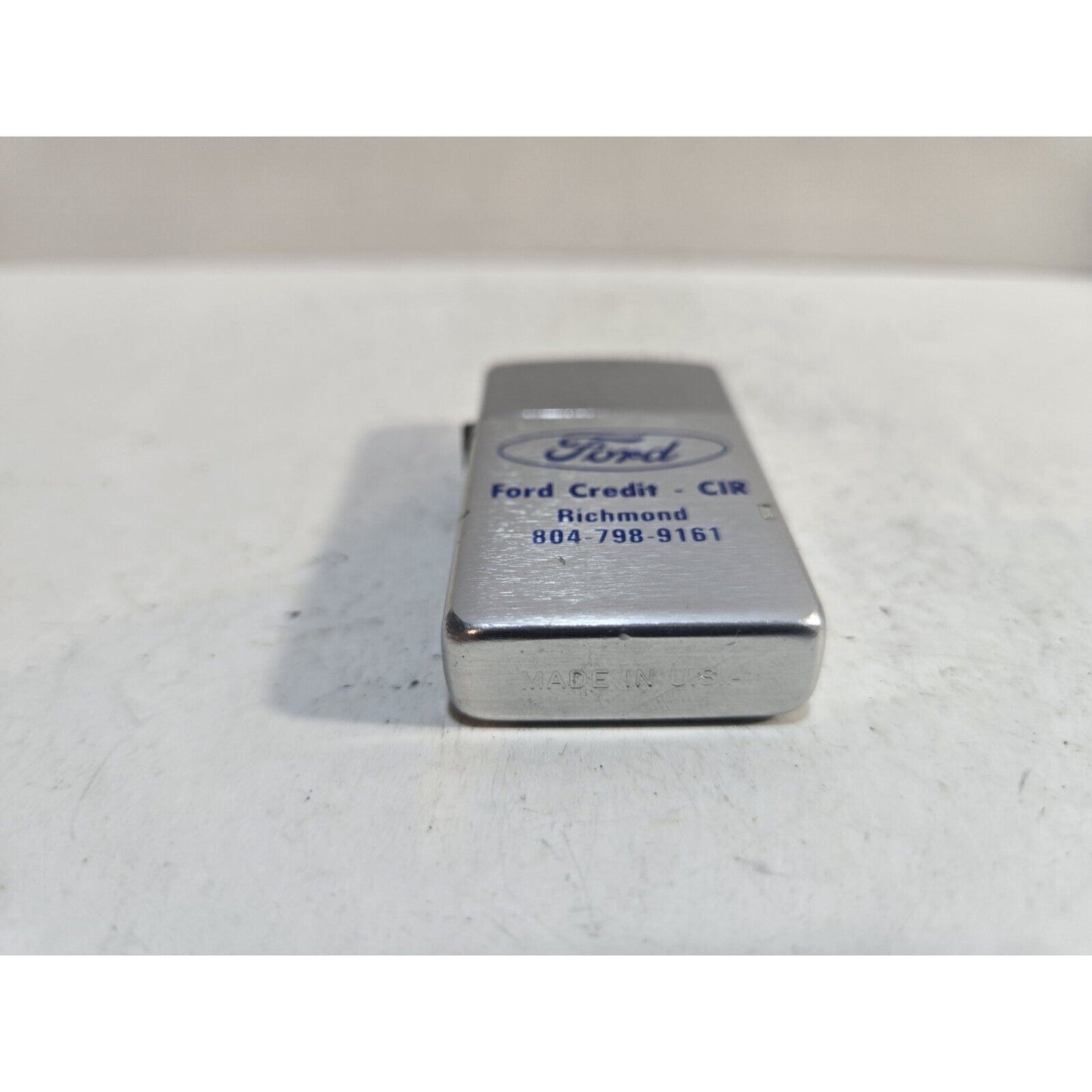 NOS Working Vintage FORD CREDIT Advertising Lighter USA 7468/30