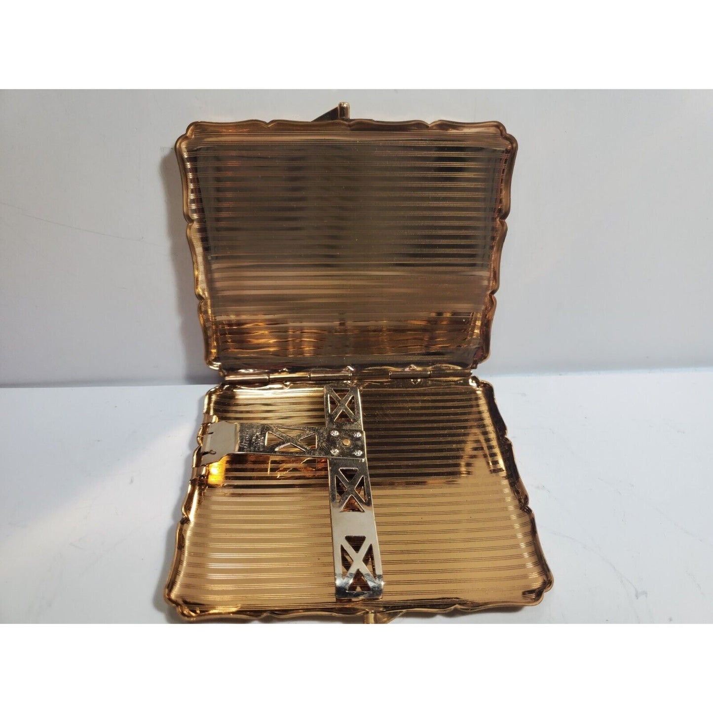VINTAGE Working Stratton Enamel & Gold Cigarette Case England 5911/20