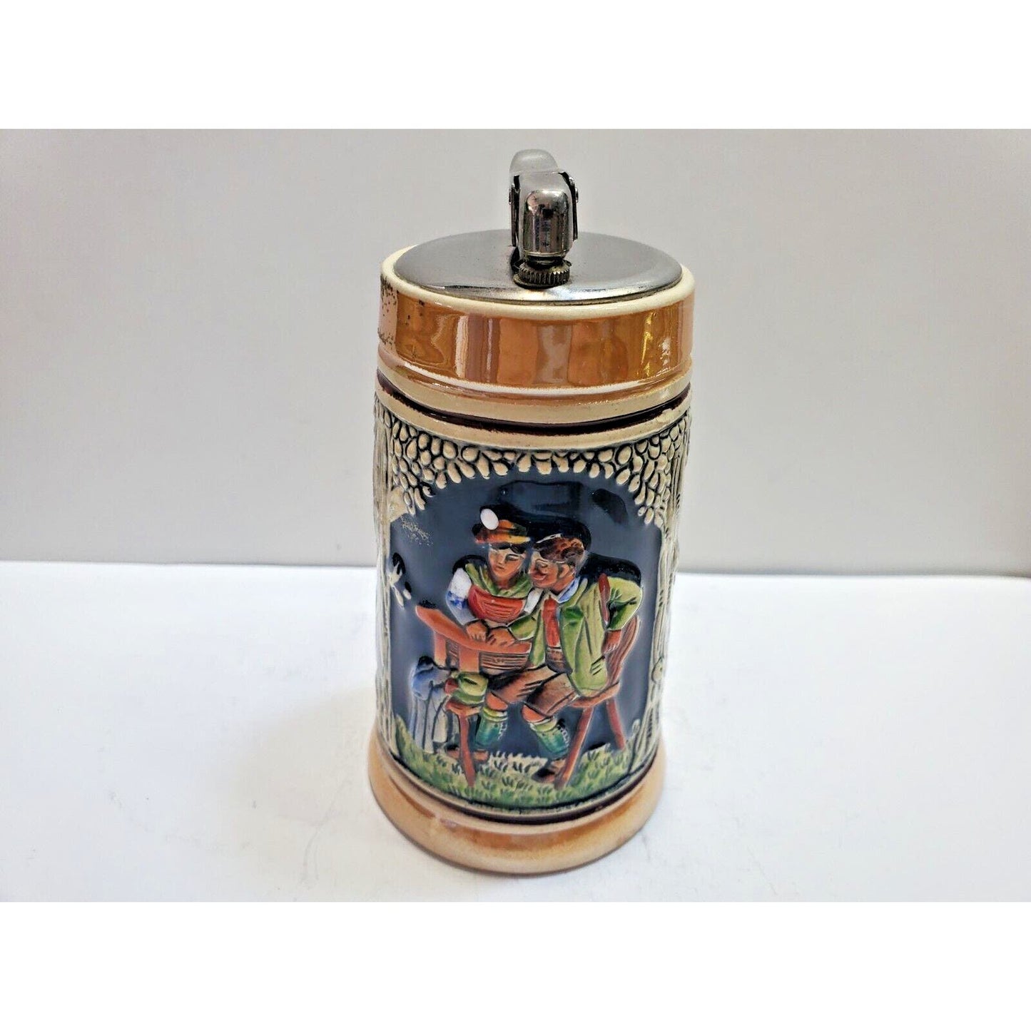 Working Vintage German Beer Stein Table Lighter 6588/40