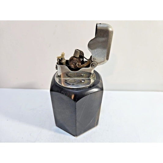Working Vintage Thorens Black Marble Base Table Lighter Single Claw 6805/40
