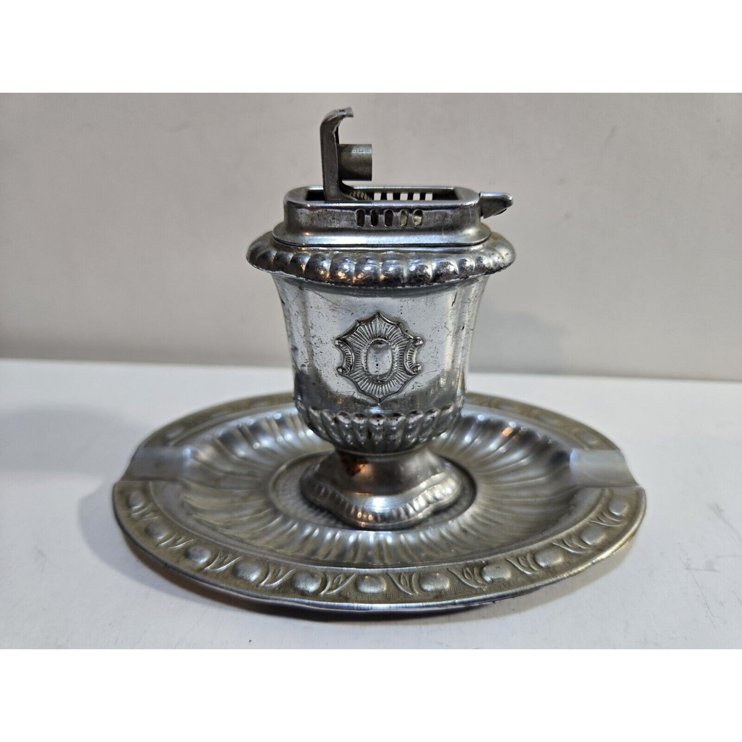 Working Vintage Table Lighter & Ashtray Set / Occupied Japan 7610/40