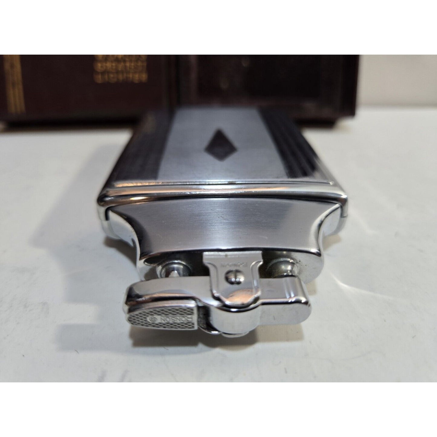 Working Ronson Mastercase Silver Cigarette Case Lighter, Original Box 7162/4