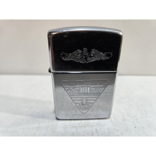 Working Vintage USS PITTSBURGH SSN 720 - Military Zippo Lighter 7215/33