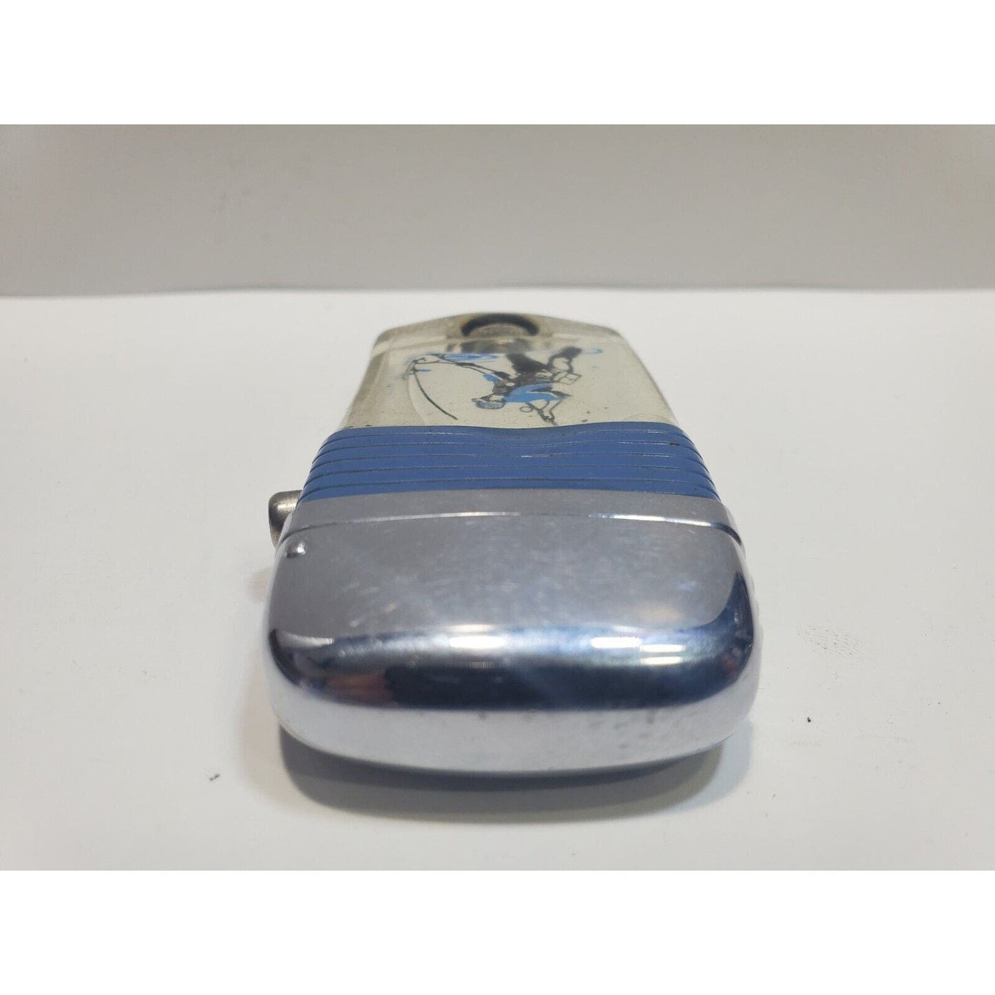 Vintage Scripto Fly Fisherman Catching Fish in a Stream-Vu-Lighter 6538/29