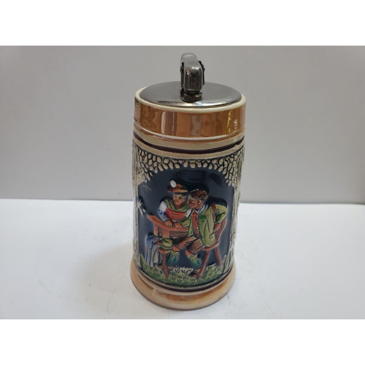 Working Vintage German Beer Stein Table Lighter 6588/40