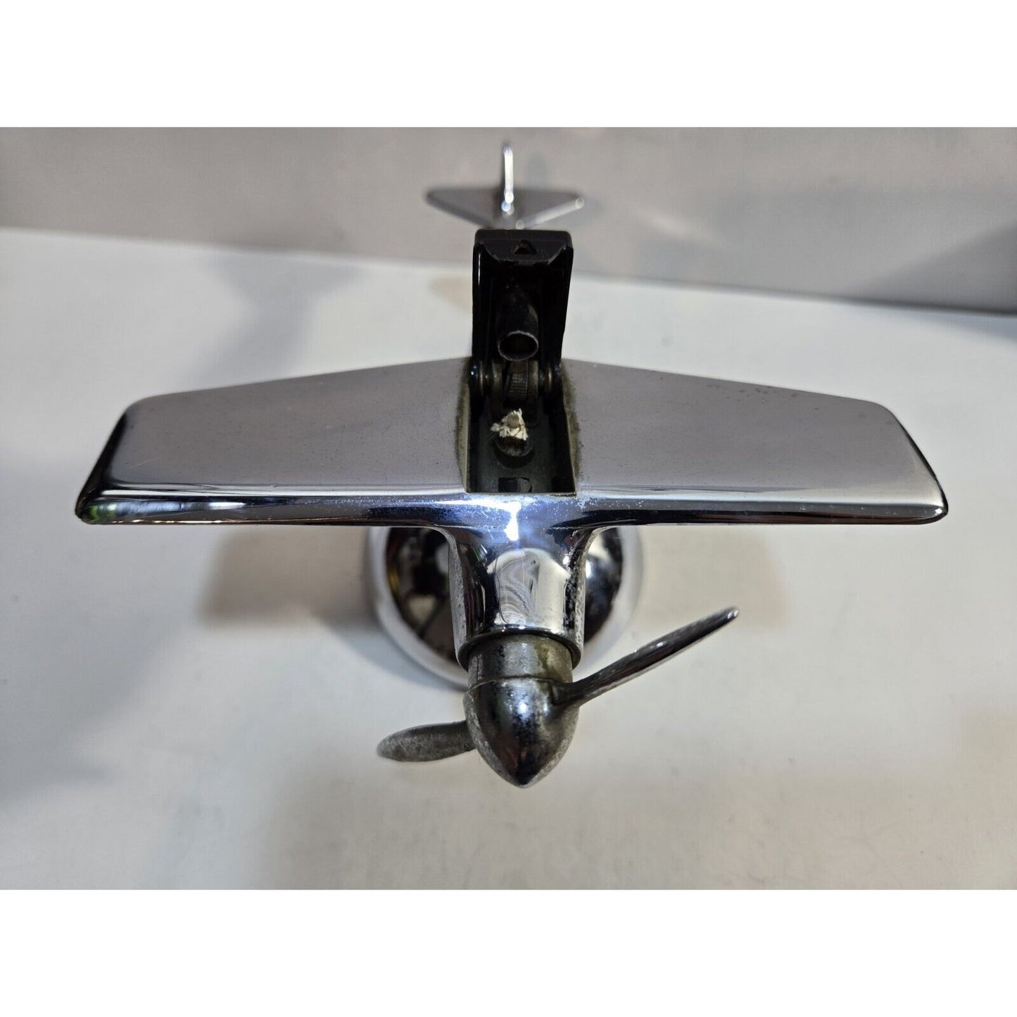 Vintage Working Hamilton Fighter Plane Aircraft Chrome Table Lighter 7080/40
