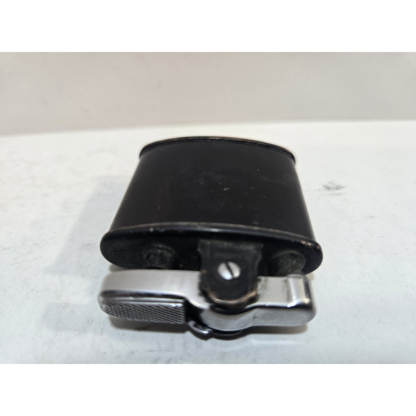 RARE! WWII VINTAGE WORKING BLACK RONSON STANDARD MILITARY LIGHTER, WARTIME 6079