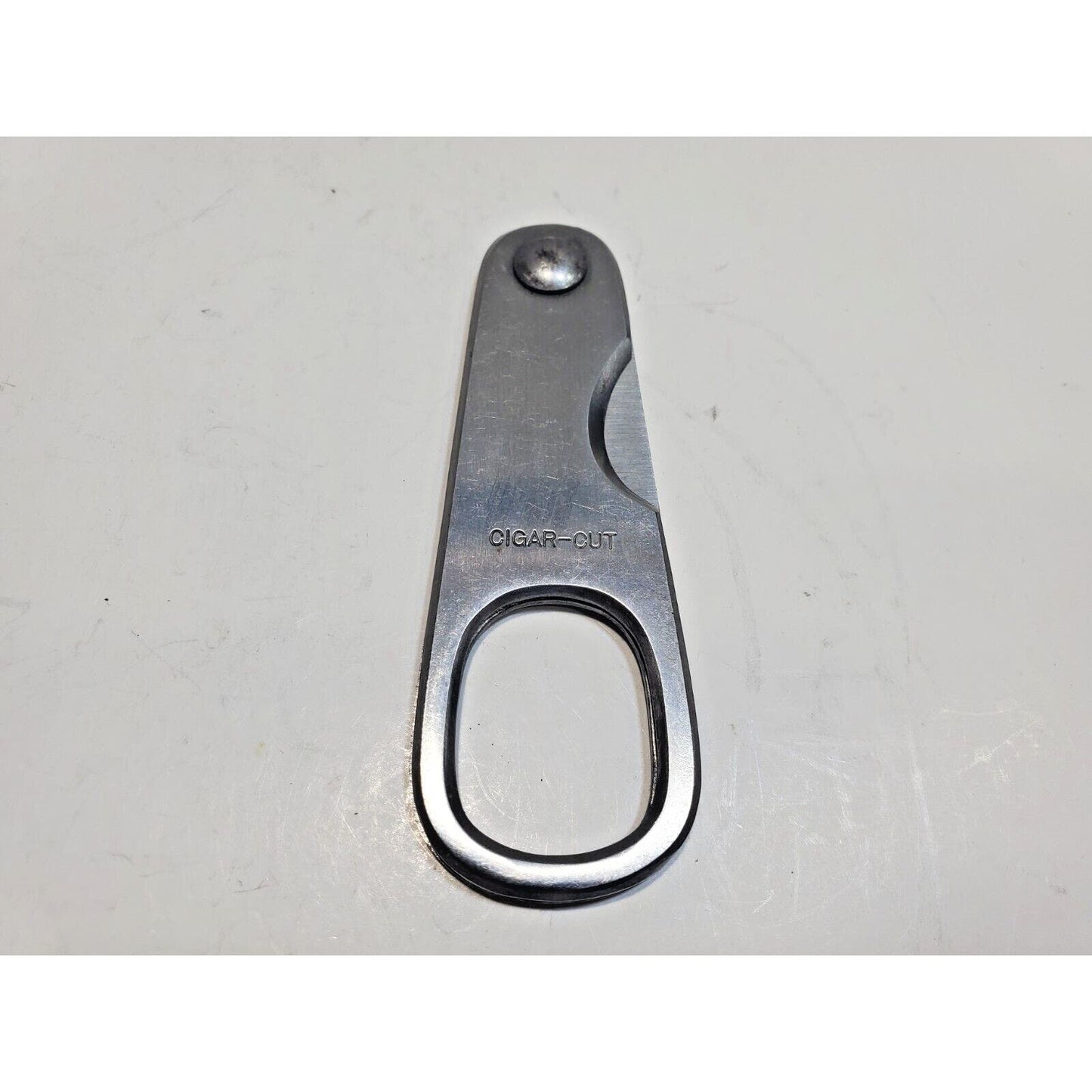 Vintage 1970s Kondo Cigar-Cut Seki Japan Stainless Folding Knife Cigar Cutter