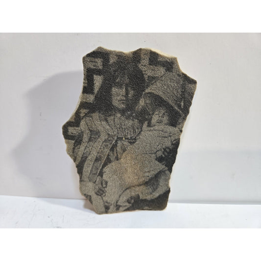 GERONIMO's WIFE & CHILD Al Peyron Apache Mother Tile Print Native American 1993