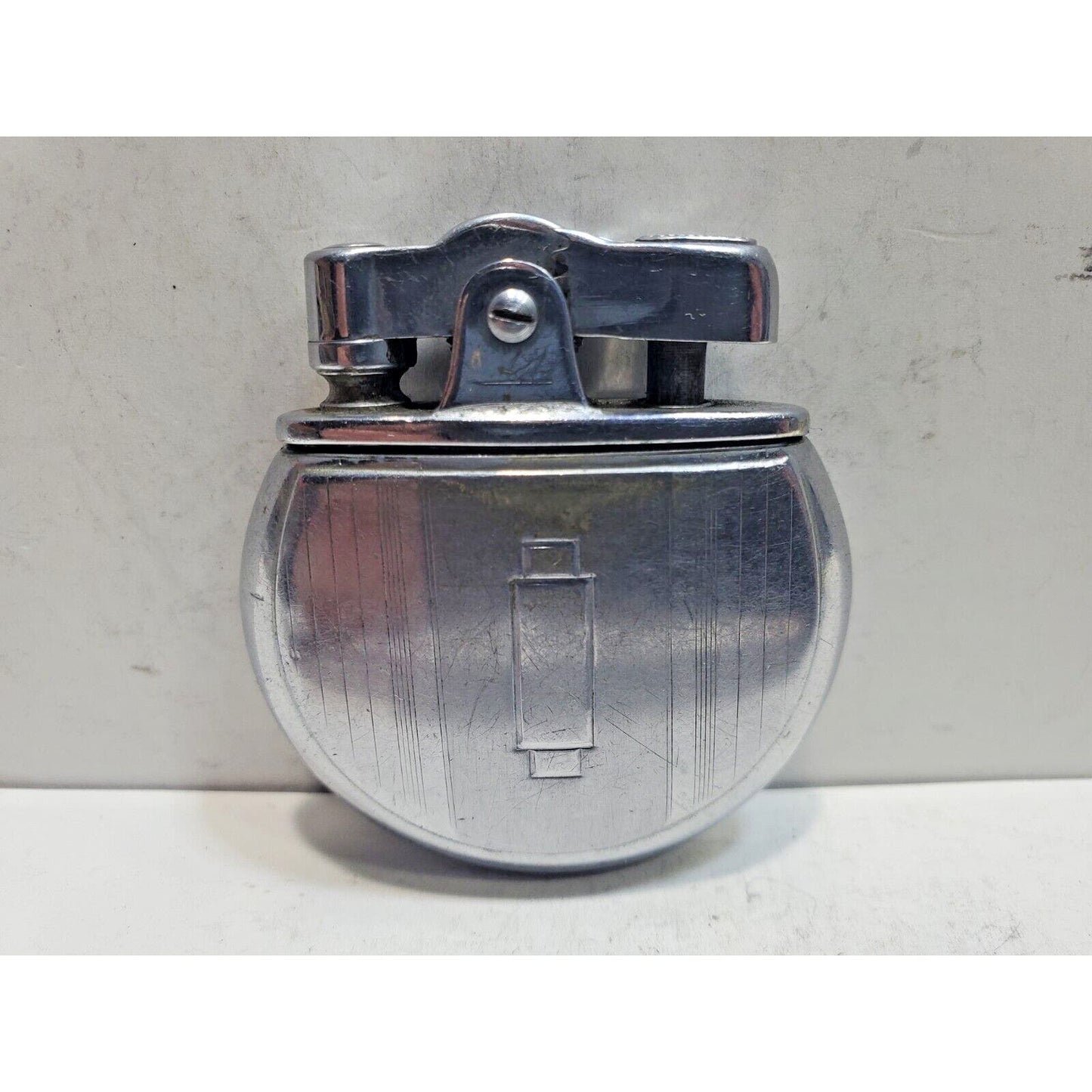 Vintage Working 1930's Ronson Rondette Silver Tone Lighter 6433/26