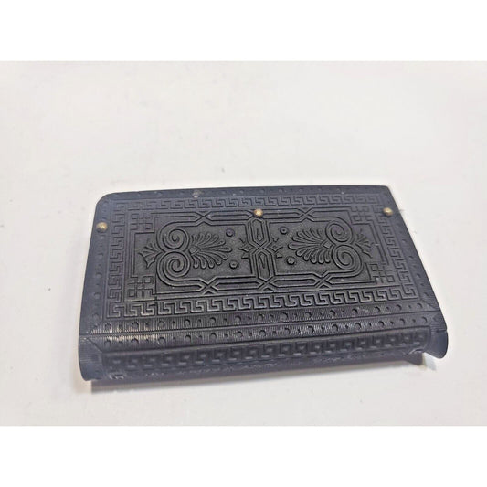 Vintage Black Plastic Match Safe / CASE / Vesta / Holder 6368/31