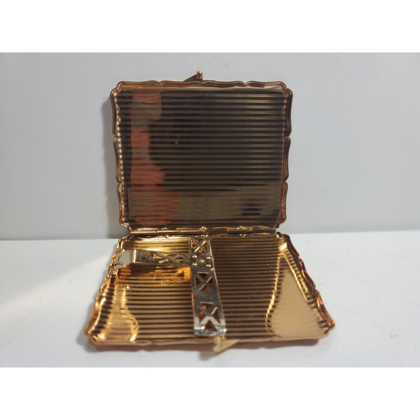 VINTAGE Working Stratton Enamel & Gold Cigarette Case England 5911/20