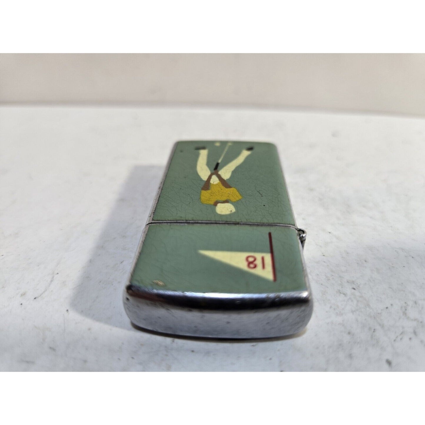 Working Vintage Rogers Lighter Golfer on the 18th Hole Made In Japan 7258/30