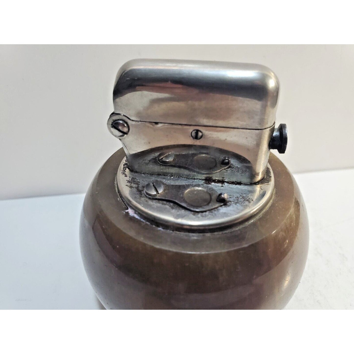 Working Vintage Thorens Marble Base Table Lighter Double Claw 6773/40