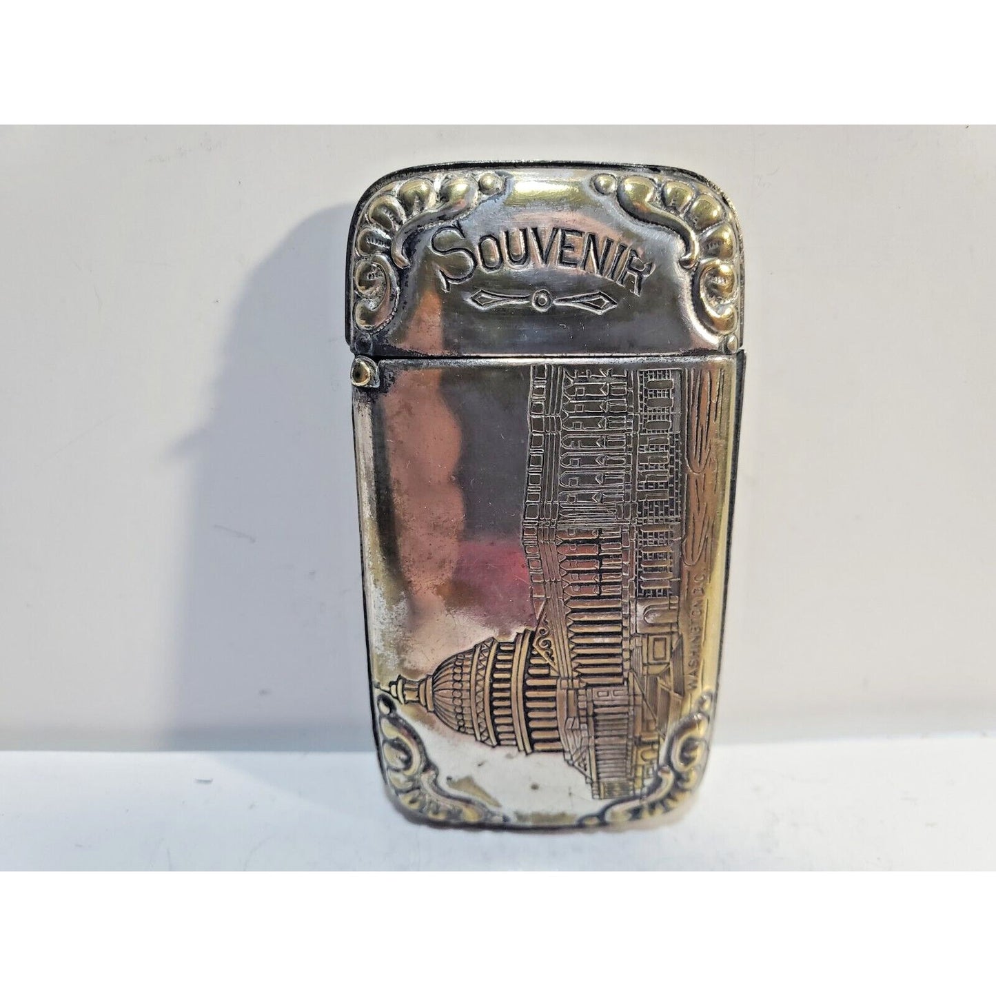 Vintage Washington DC US Capitol White House Match Case Safe Souvenir 6796/31
