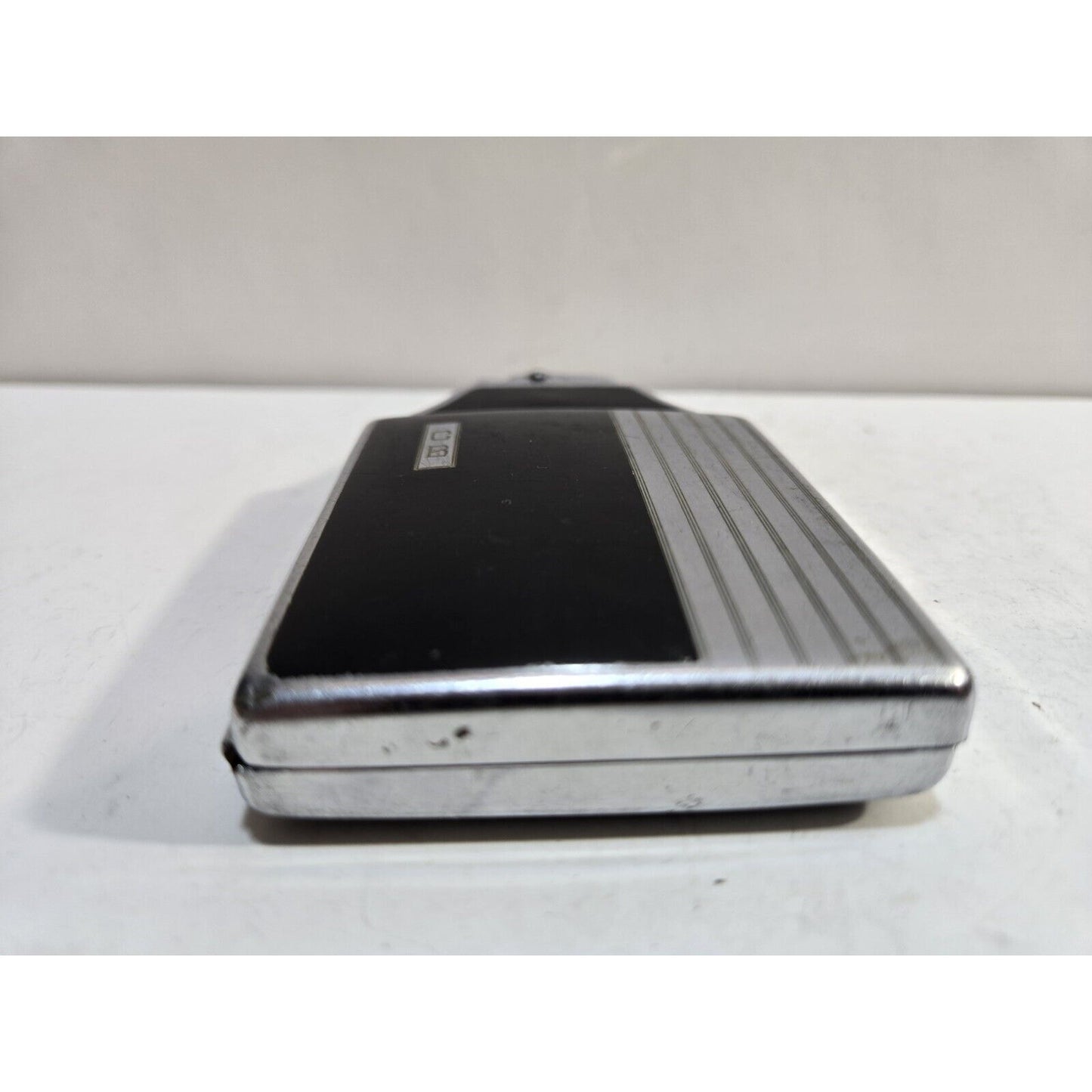 Working Ronson Mastercase Enamel, Silver Tone Cigarette Case Lighter 7168/14