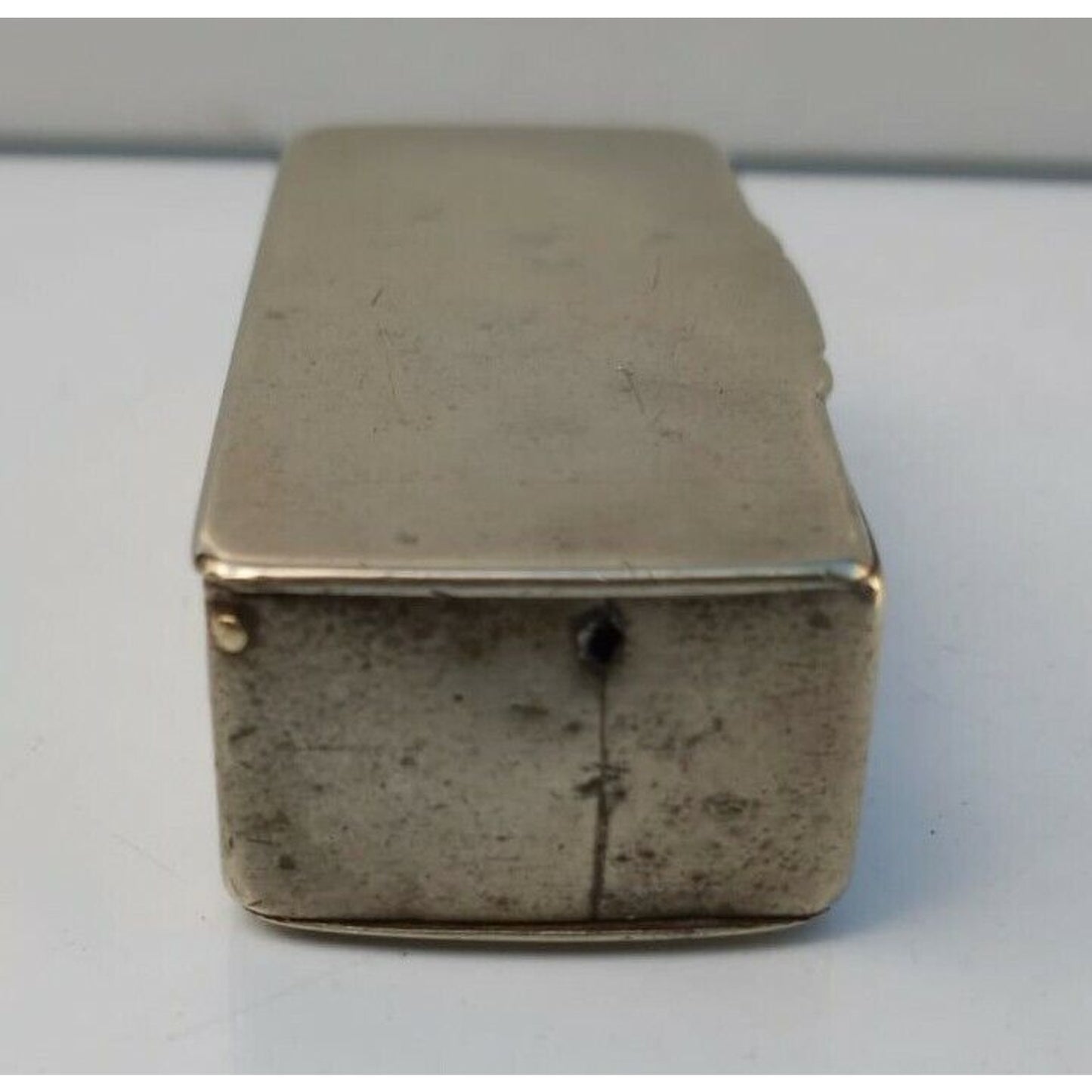 Vintage Silver 3 Compartments Snuff, Tabaco Stamp Safe, CASE, Vesta / Holder