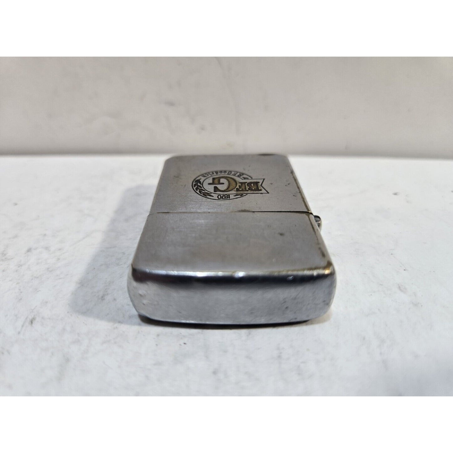 Vintage Working B F GOODRICH Zippo Lighter Pat # 2032695 3 Barrel Hinge 7708/33