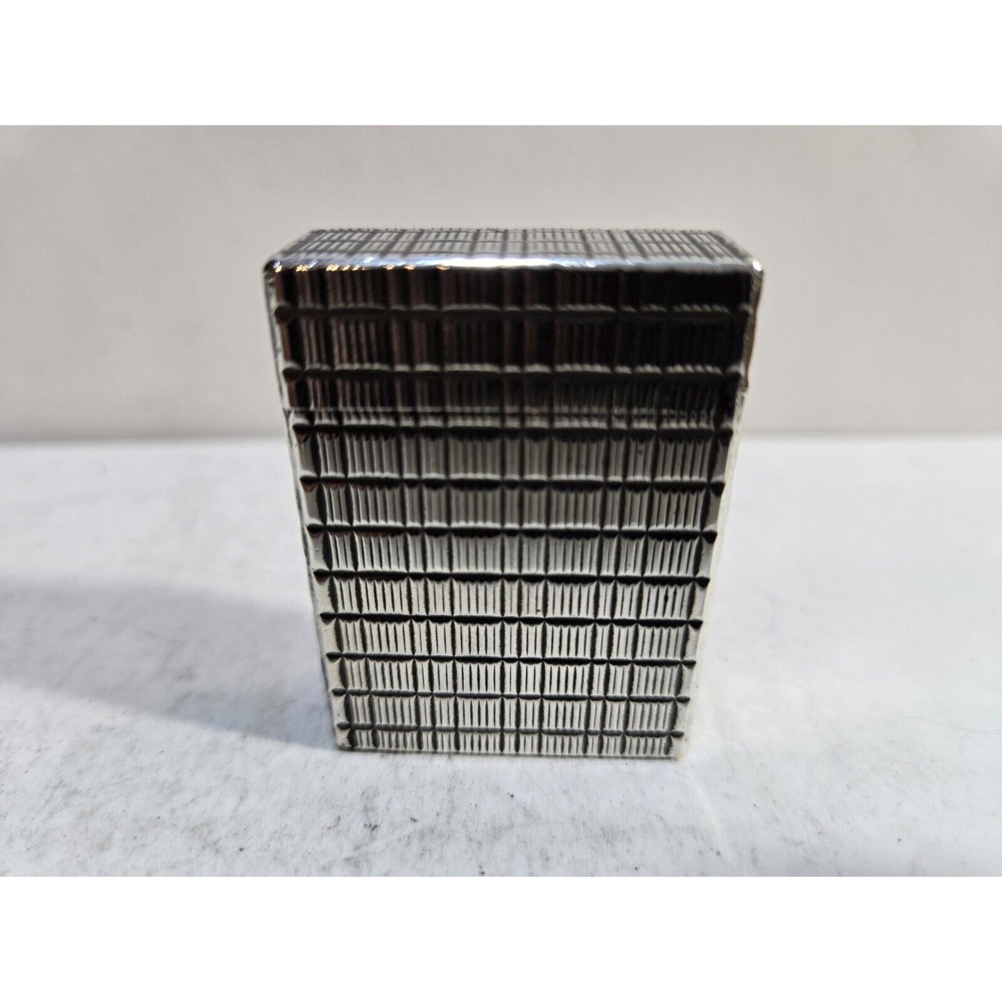 Working ST Dupont Lighter Line 1 Small- Paris, France- Silver Plated 7255/37