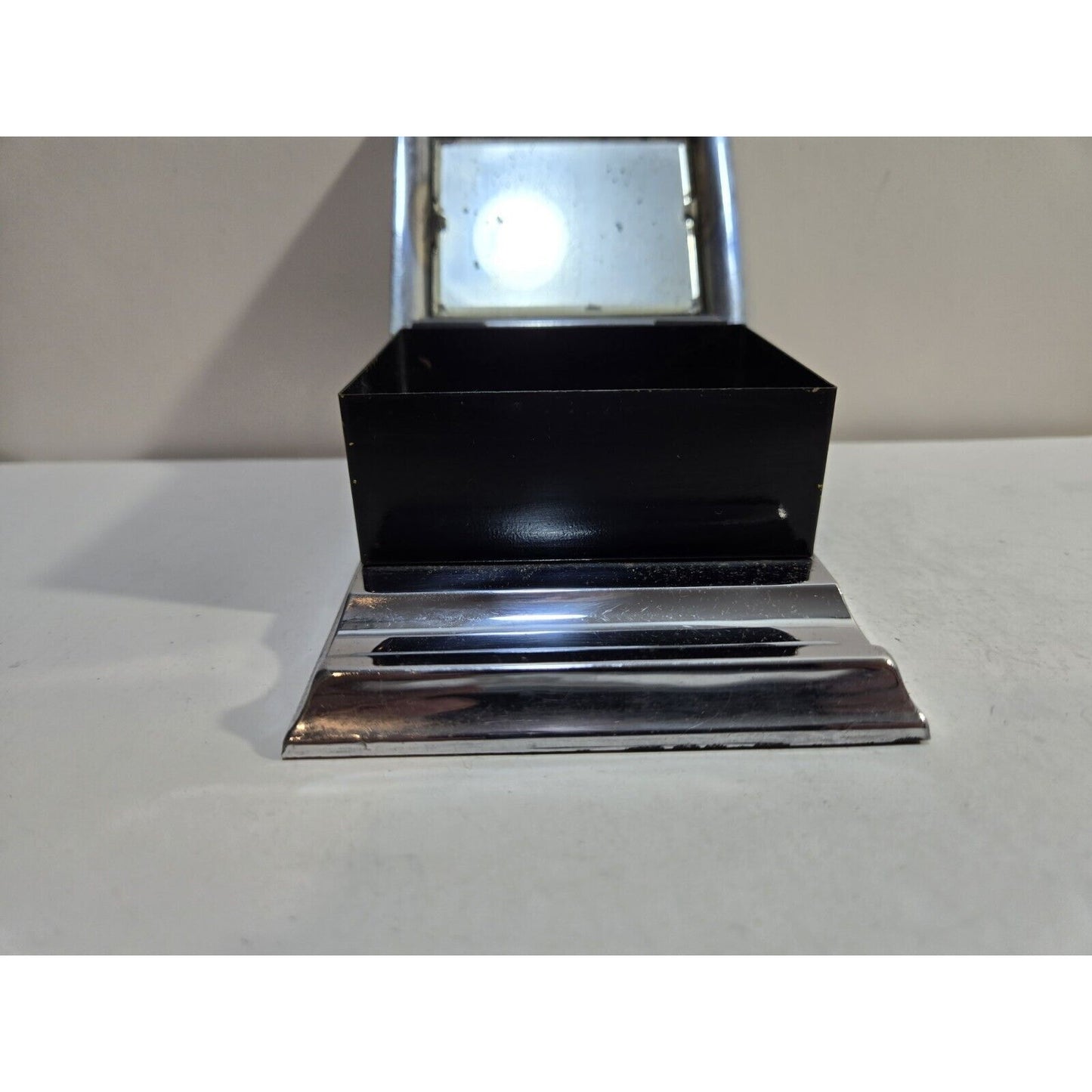 Vintage Art Deco Enamel & Silver Tone Cigarette Dispenser Box, Case 7265/40