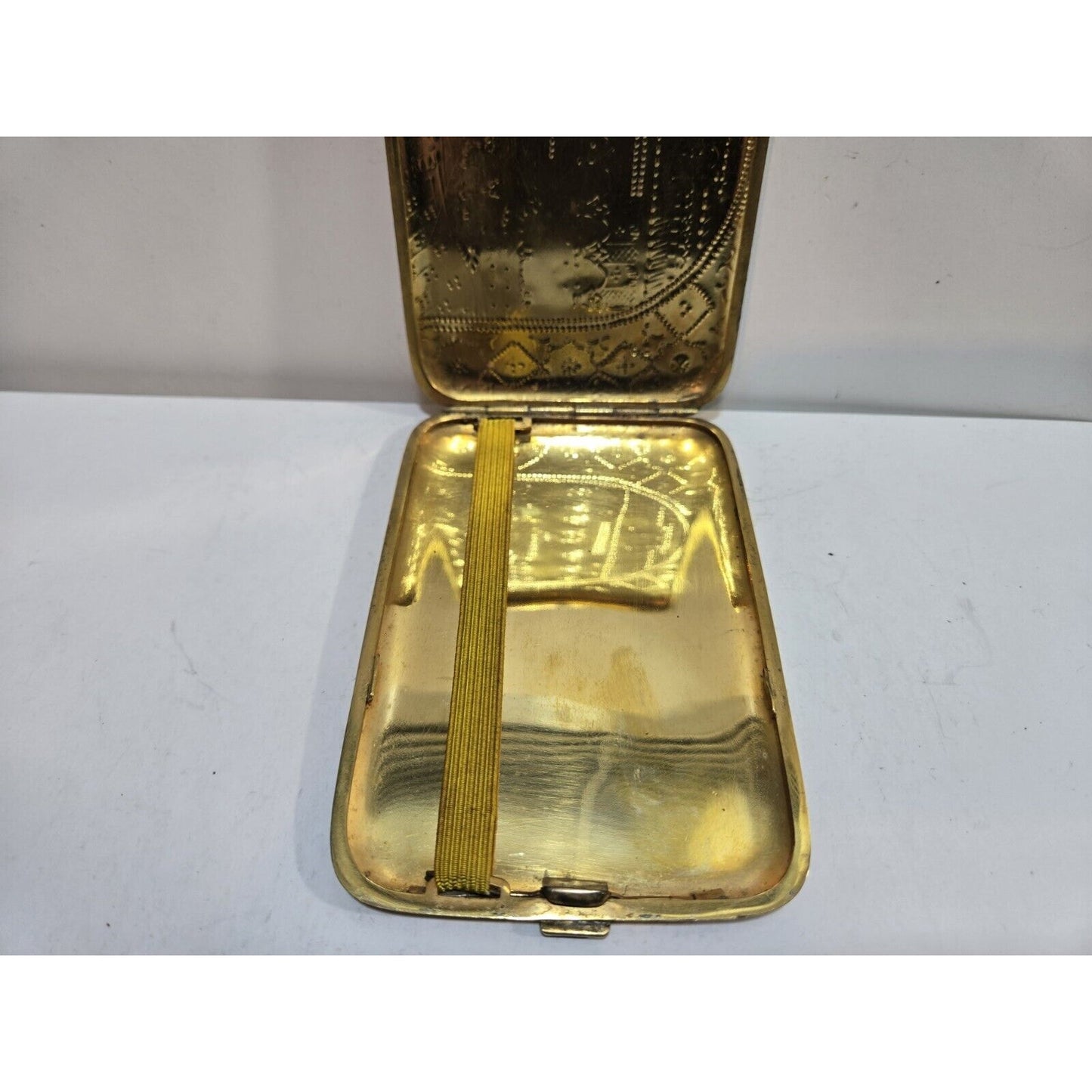 Antique Toledo Gold 24k Damascened 4 3/4 X 3 1/4" Cigarette Case 7700/2
