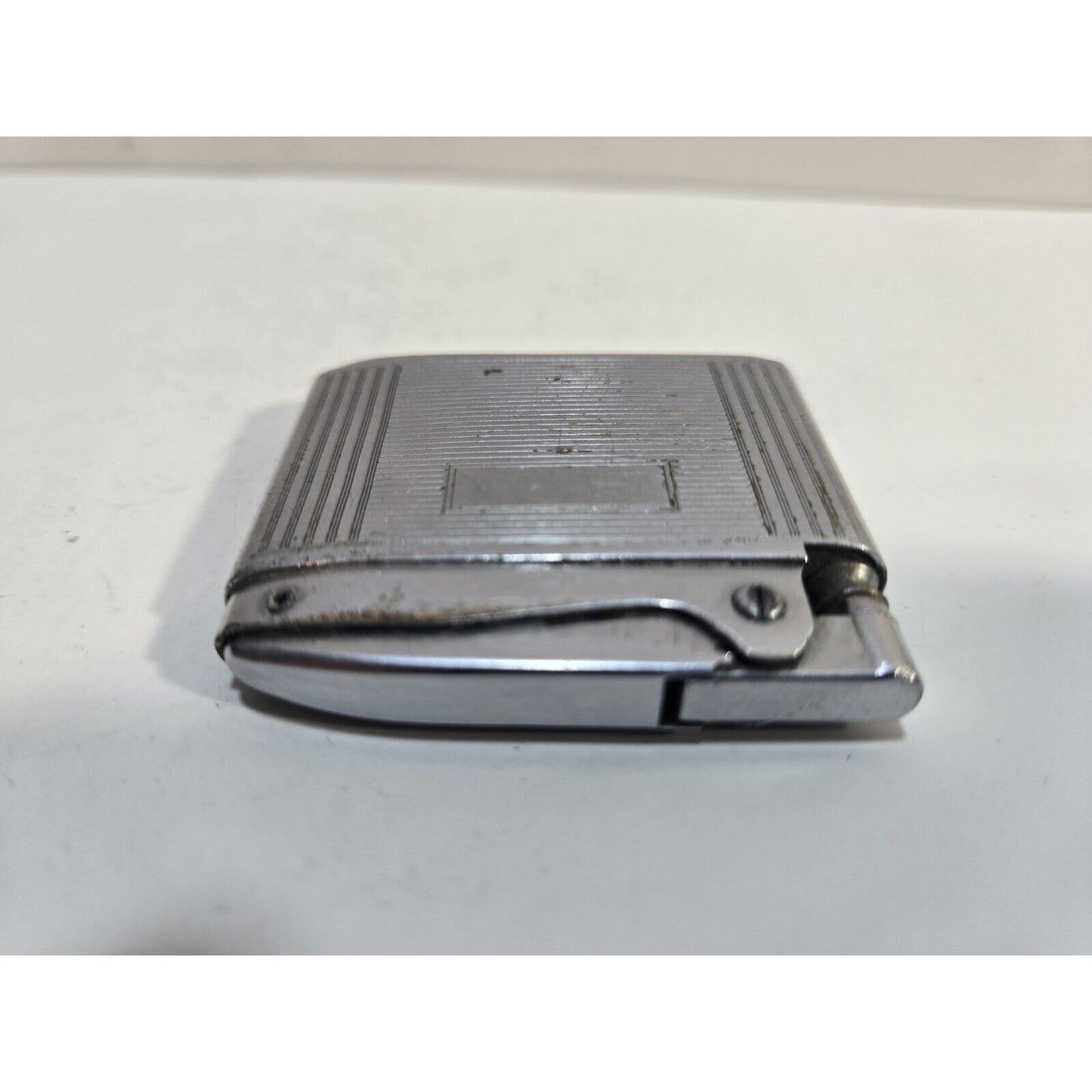 Vintage Working Ronson ADONIS Silver Tone Lighter 6875/26