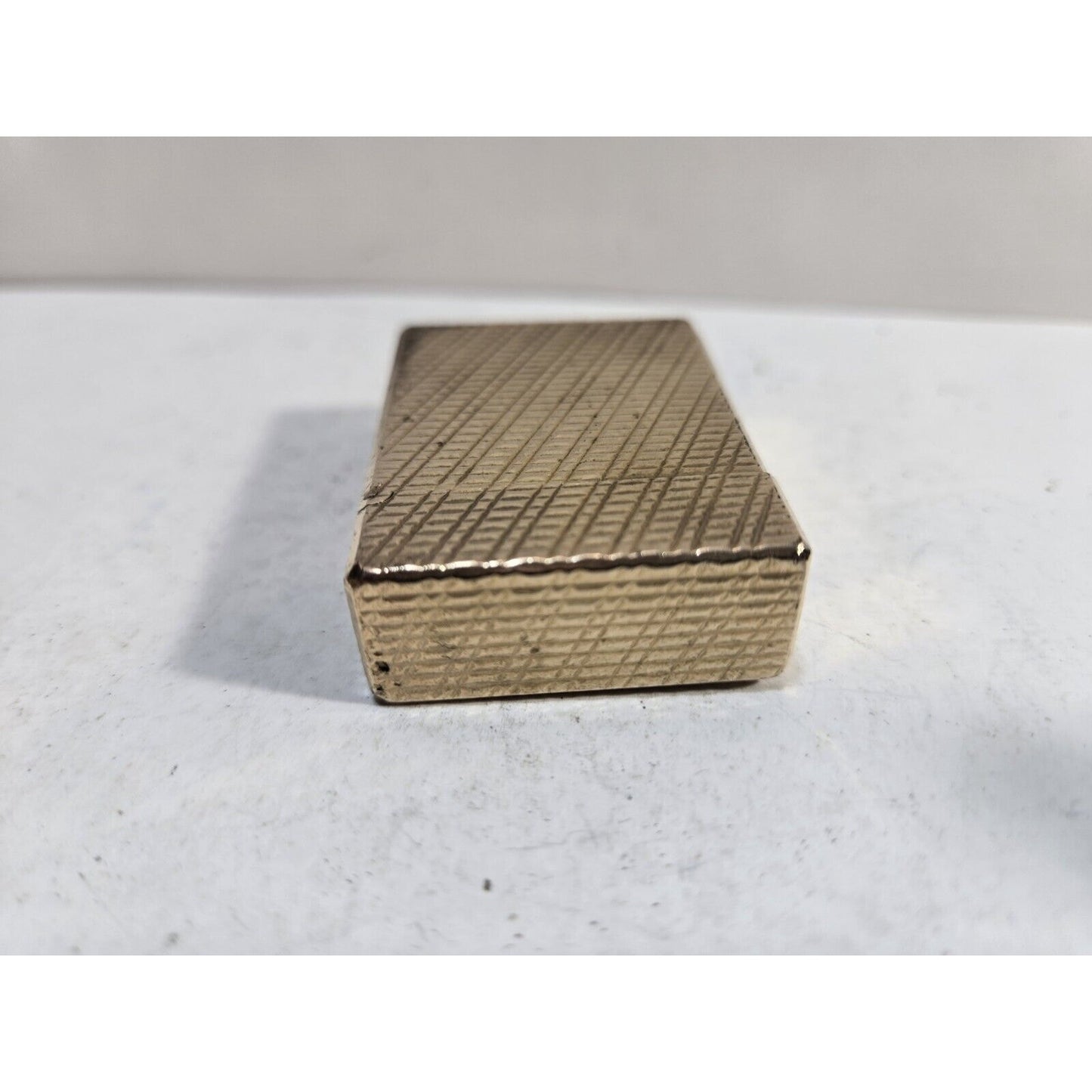 Working ST Dupont Lighter Line 1 Small- Paris, France- Gold-Plated 7036/37