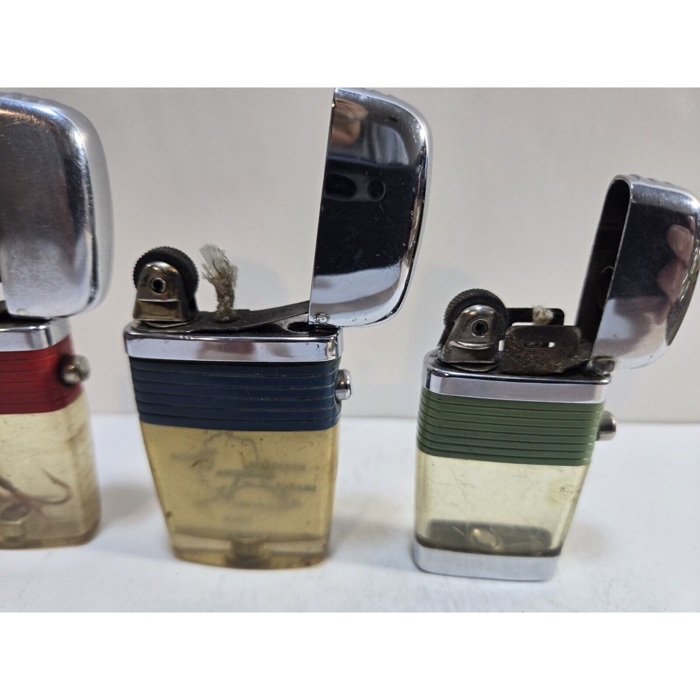 Lot of 3 Scripto VU Vintage Lighters 6991/35