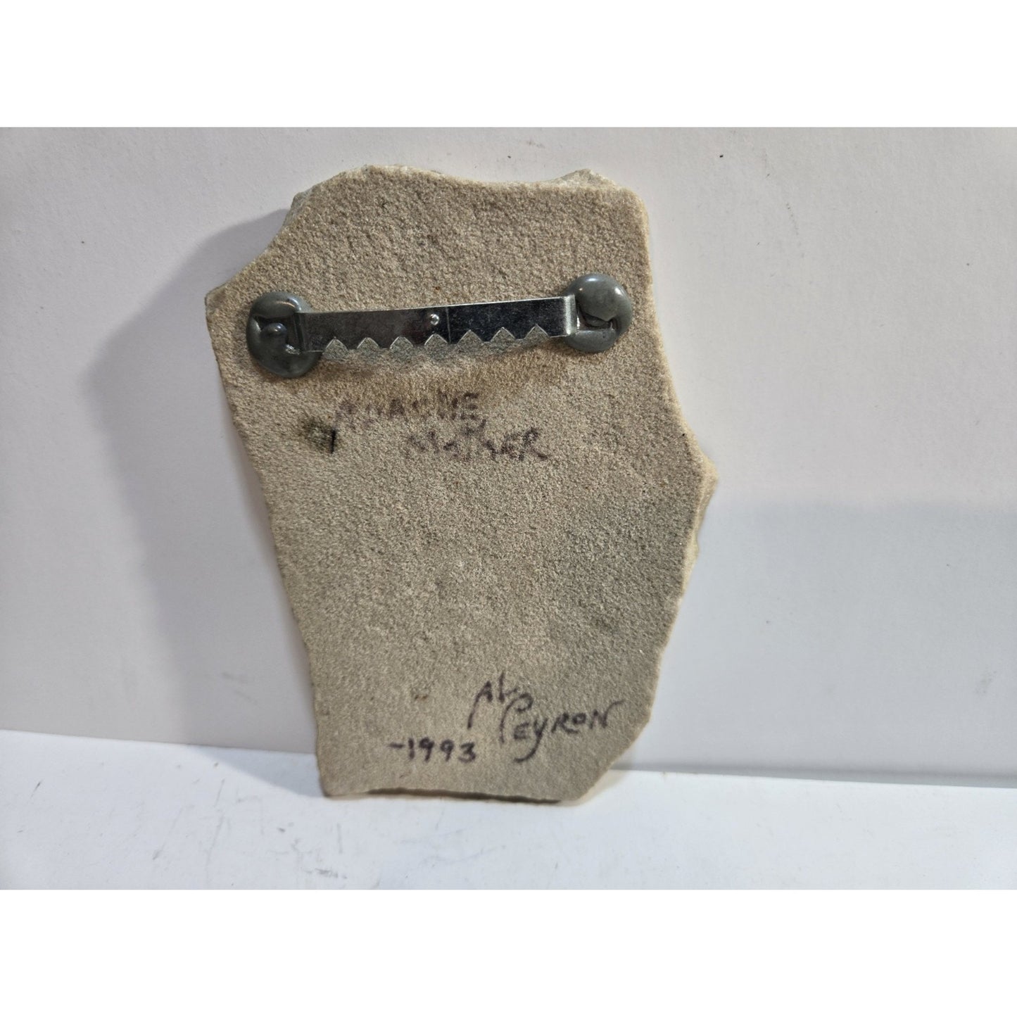 GERONIMO's WIFE & CHILD Al Peyron Apache Mother Tile Print Native American 1993