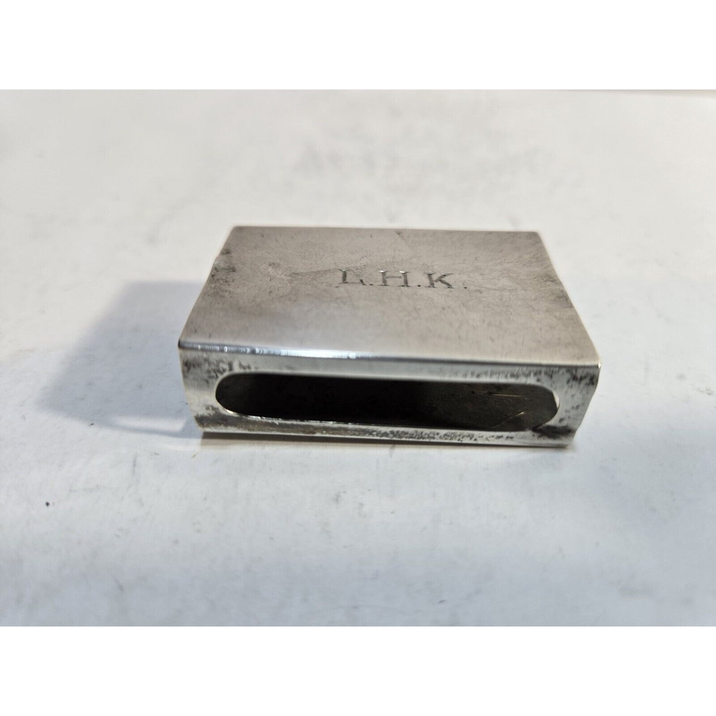 WEBSTER STERLING SILVER MATCHBOX MATCH BOX SAFE HOLDER CASE 6802/3