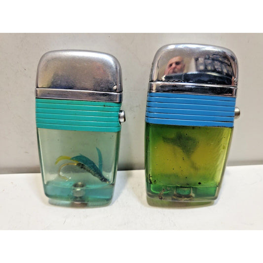 Lot of 2 Scripto VU Vintage Lighters 6416/29