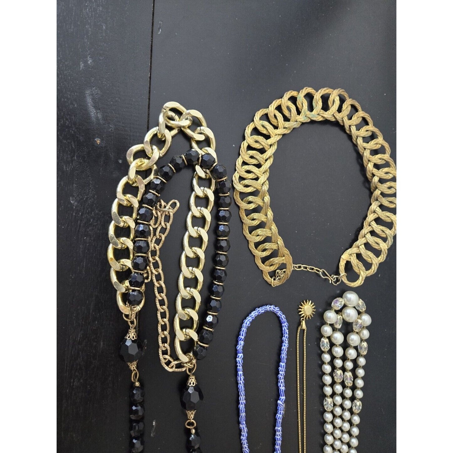 VINTAGE MIXED LOT LADY CUSTOM JEWELRY NECKLACE