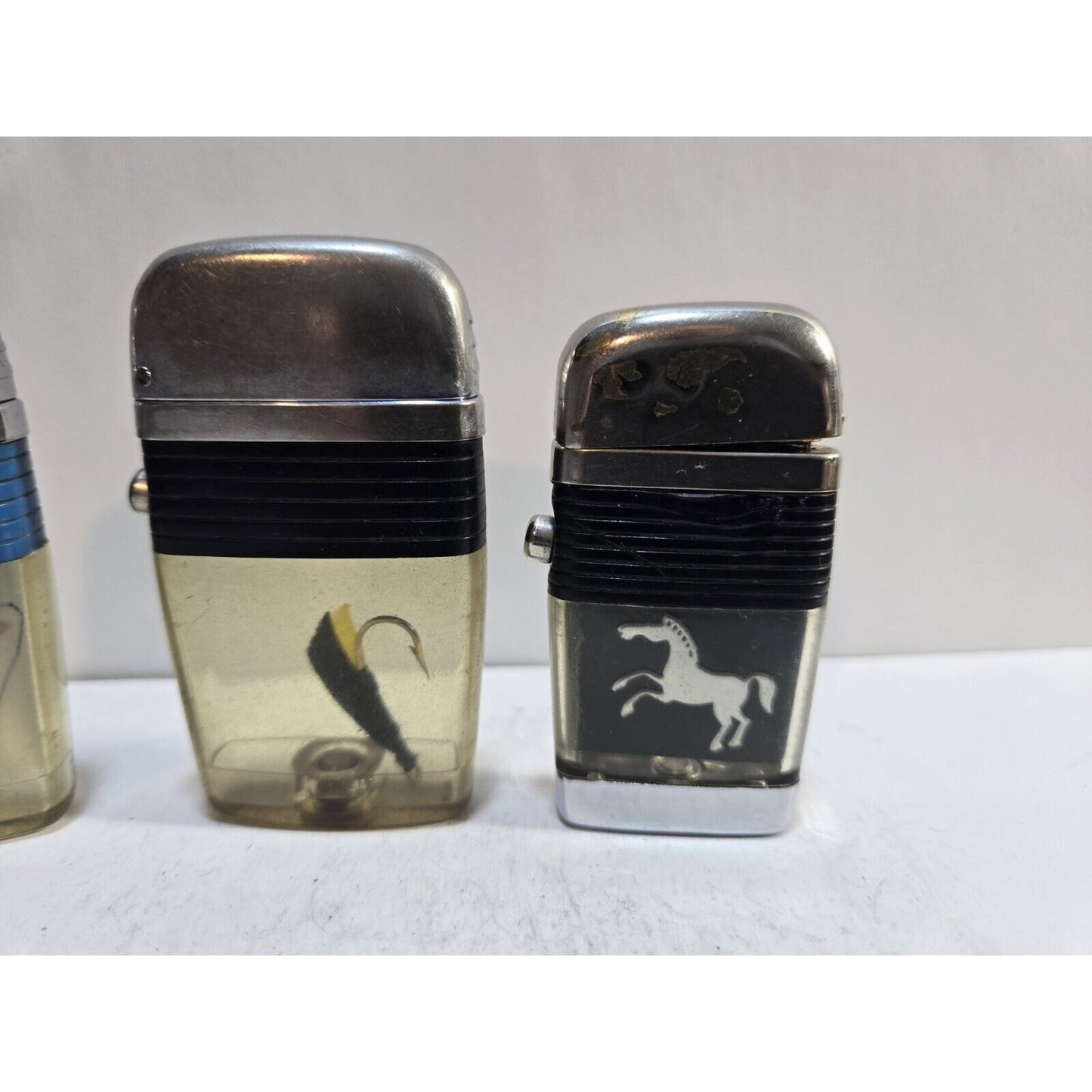 Lot of 3 Scripto VU Vintage Lighters 6990/35