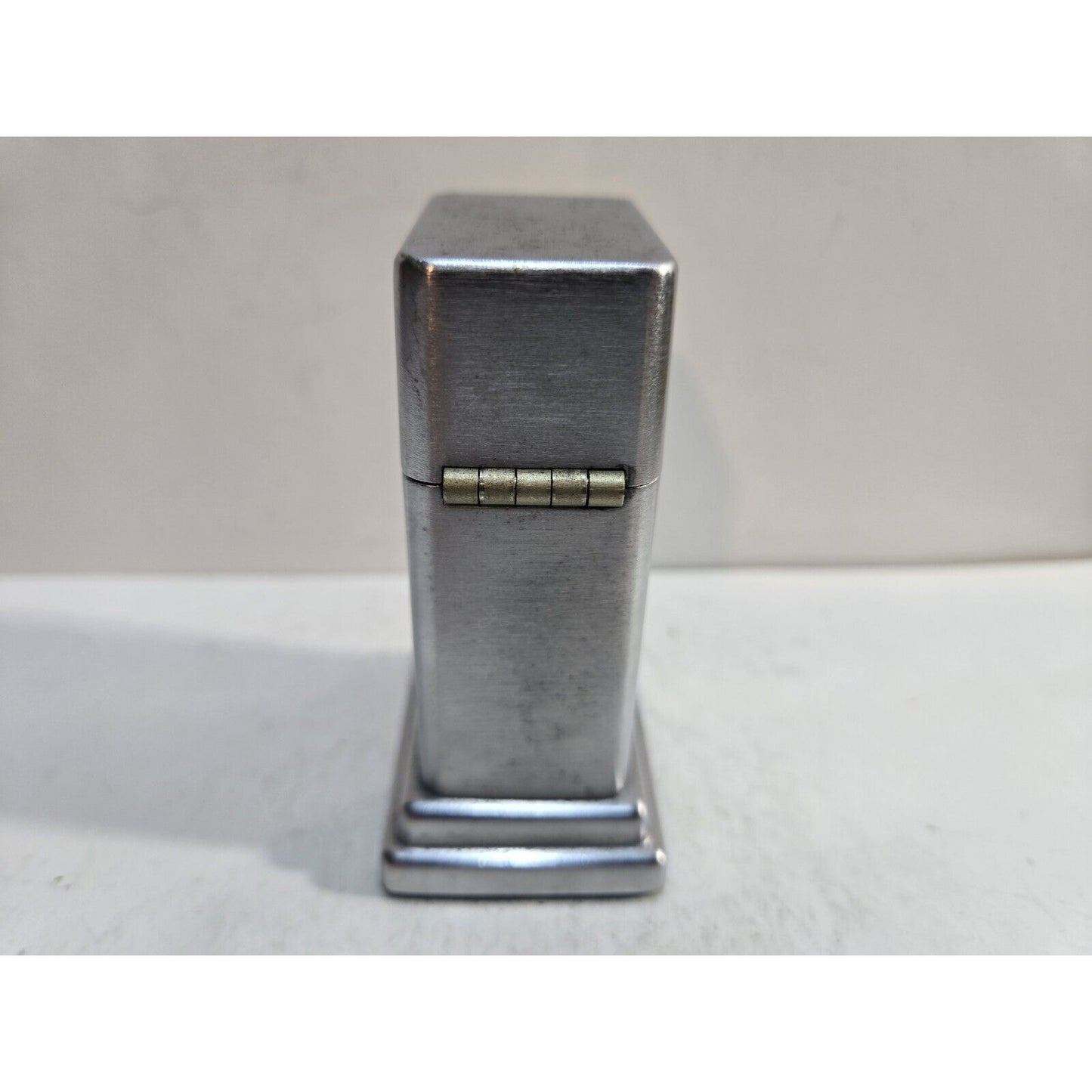 Vintage Working 1950s Zippo Barcroft Table Lighter Lorain National Bank 7442/13