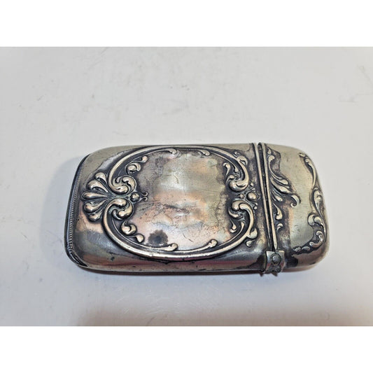 Vintage Ornate Silver Match Safe / CASE / Vesta / Holder 6786/31