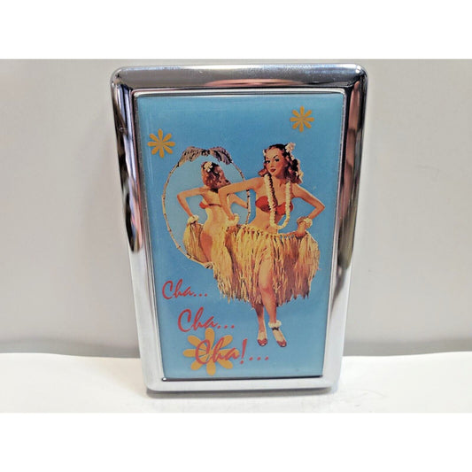Pin Up Girl 100's Size Cigarette Case / Wallet / Cha Cha Cha 3x4" 6548/19