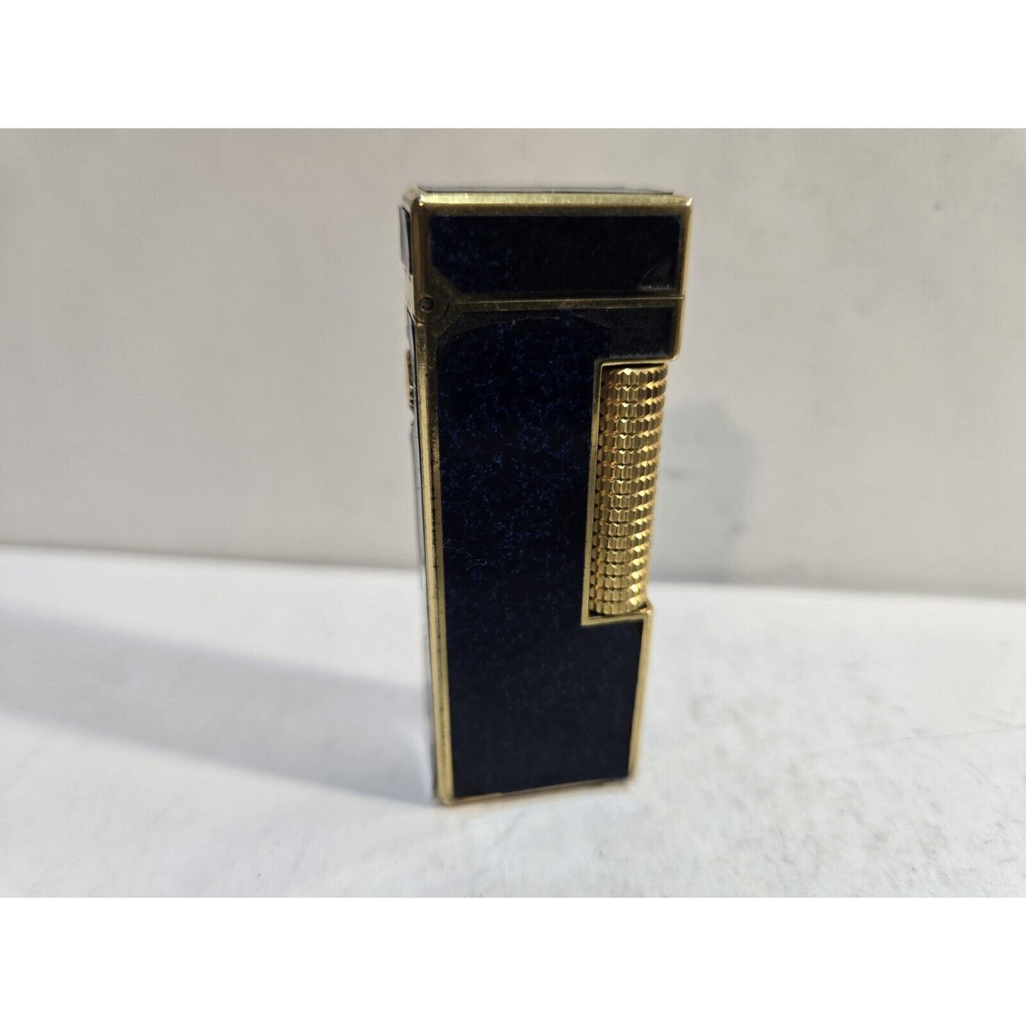 Working Vintage DUNHILL Rollagas Lighter Enamel, Gold Tone SWISS MADE, 7589/37