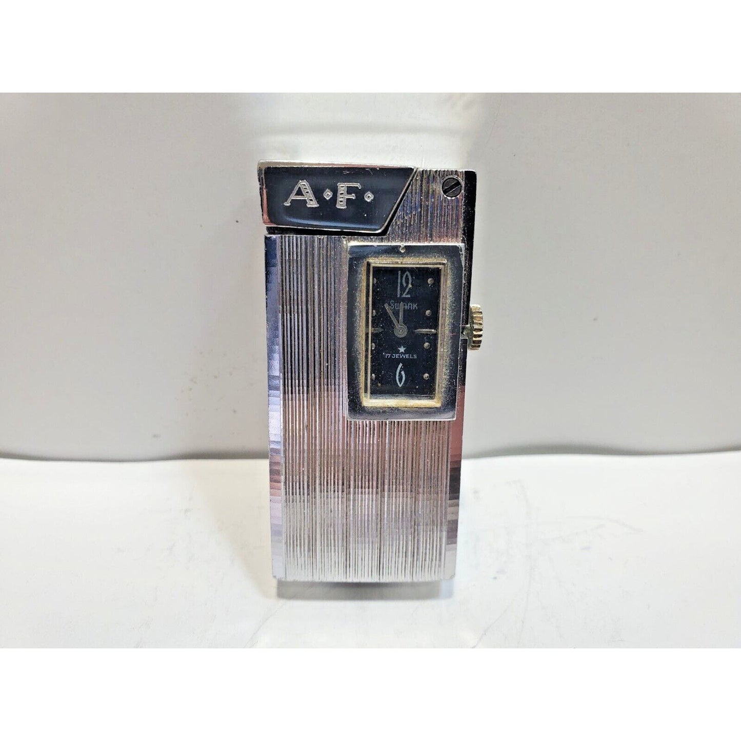 Vintage Working Swiss Made Cigarette Lighter / Not Working Watch 6543/37