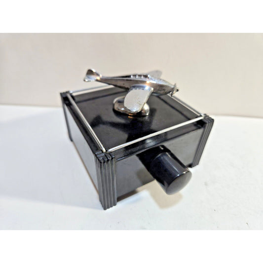 Vintage Dunhill Airplane Silent Flame Table Lighter 7000/40