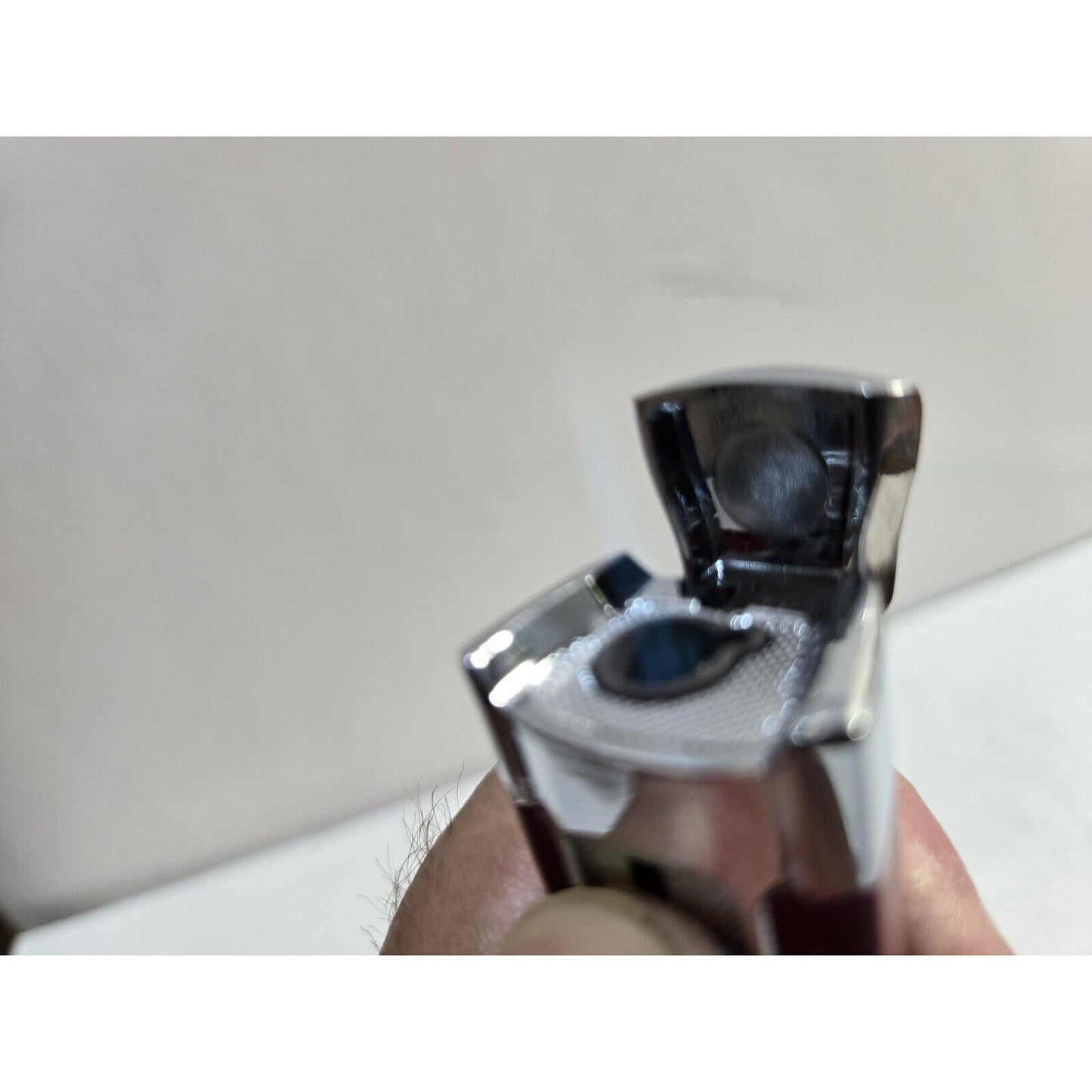 Working COLIBRI TORCH Red & Silver Tone LIGHTER 6924/36