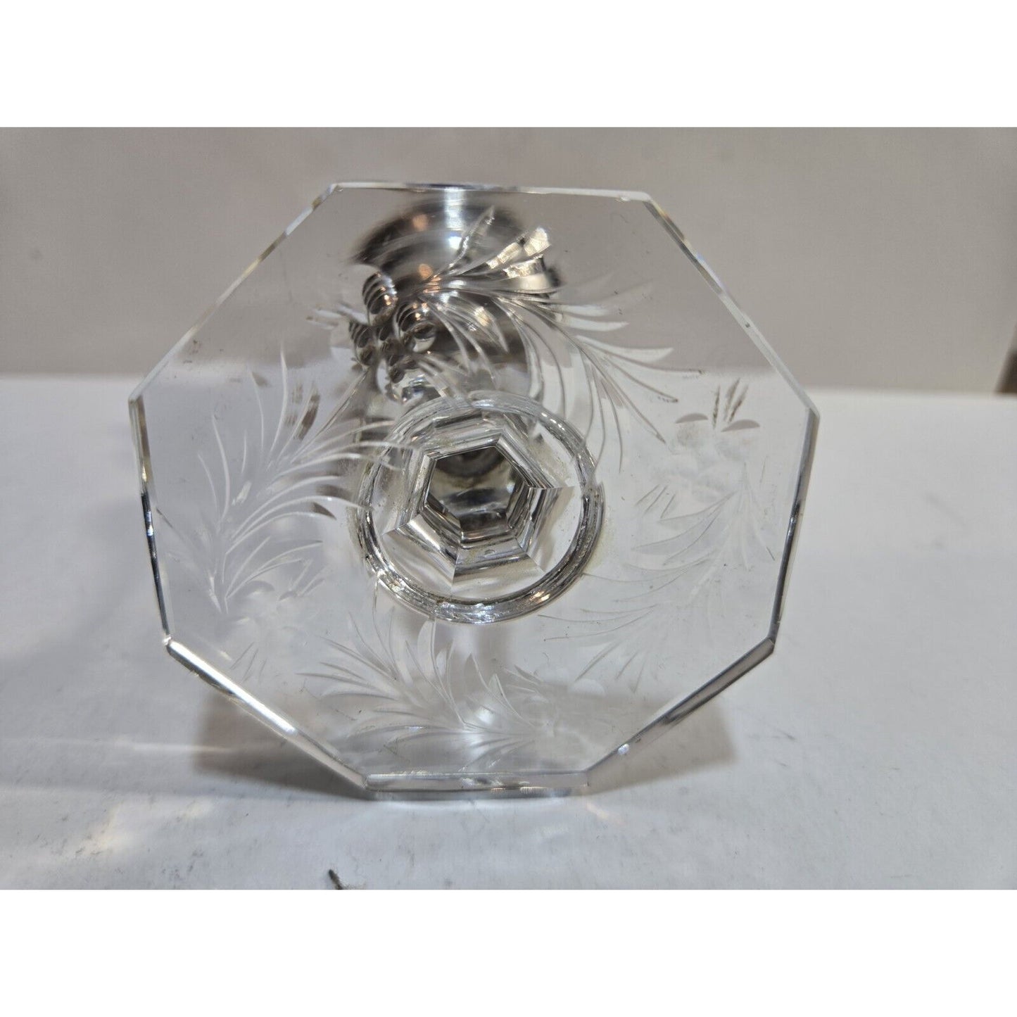 Working Vintage Thorens Crystal Glass Base Table Lighter Single Claw 7567/40