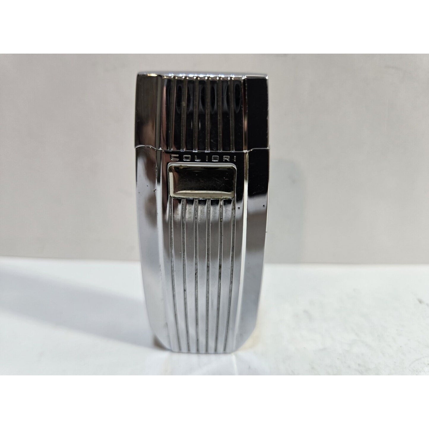 Working Vintage Colibri Extravagance Silver Cigar Lighter Engravable 6944/36