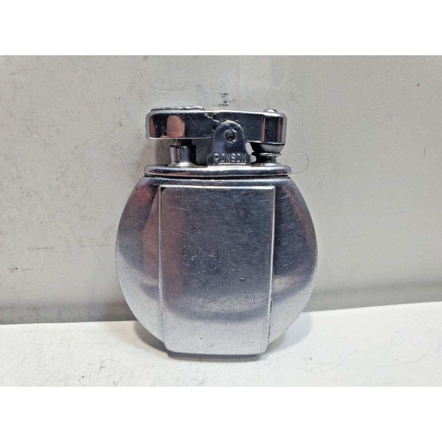 Working Vintage 1930's Art Deco Ronson Regent Jr. Silver Tone 6449/26