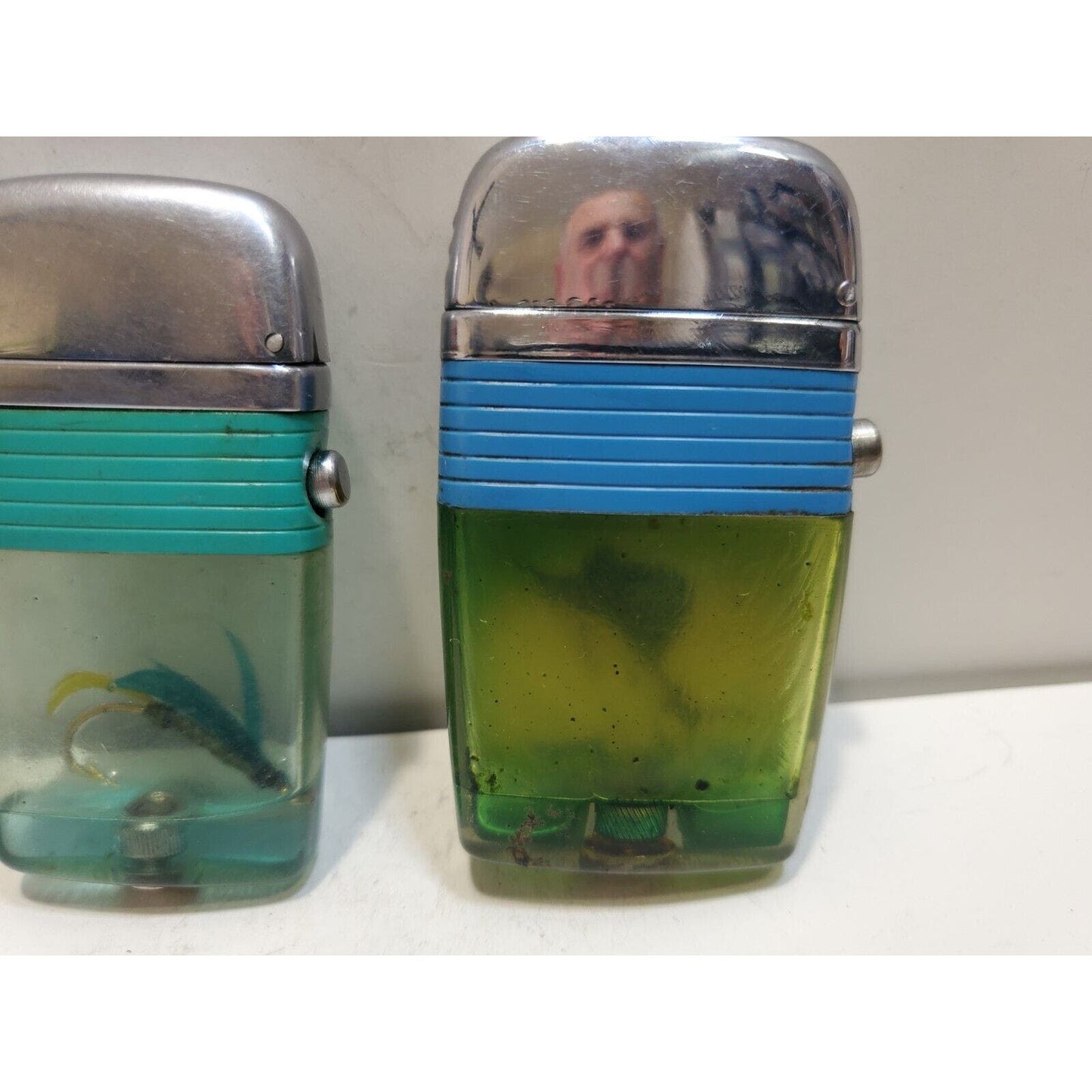 Lot of 2 Scripto VU Vintage Lighters 6416/29