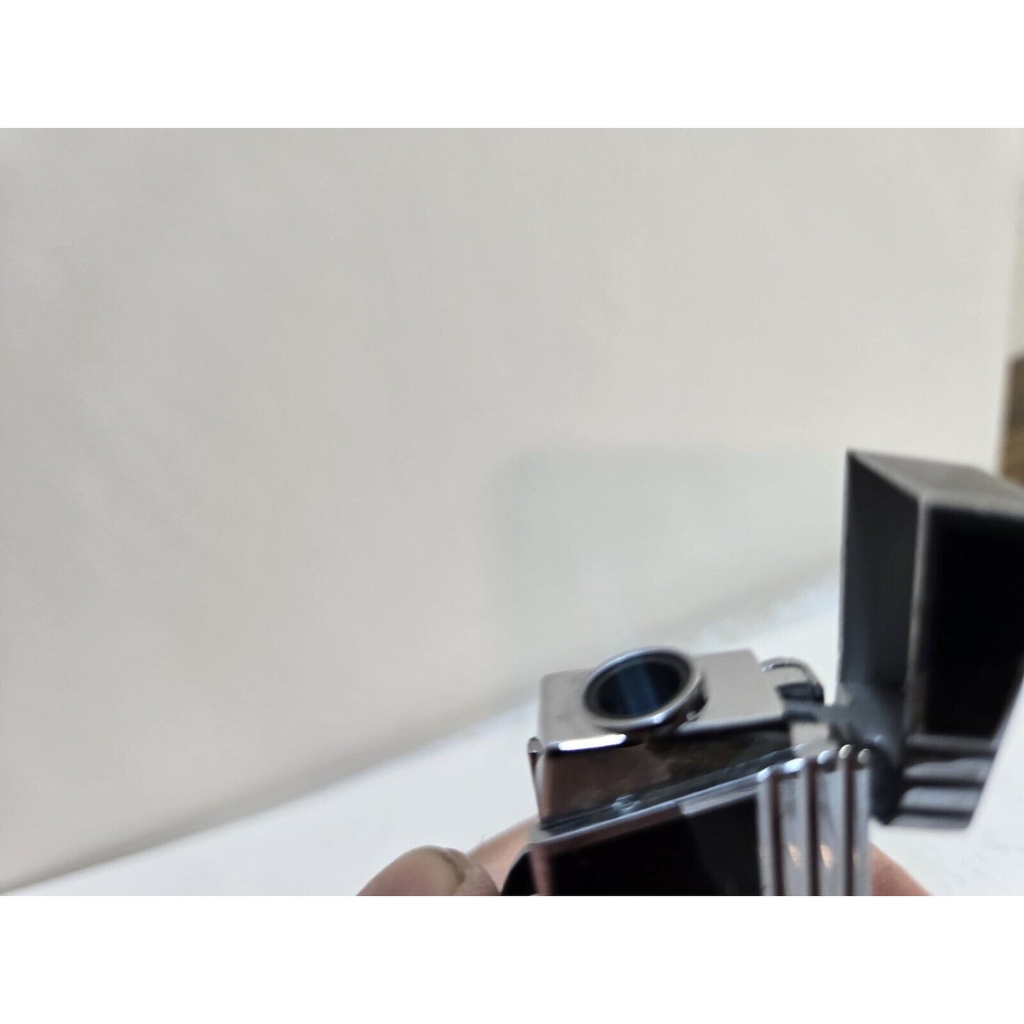 WORKING COLIBRI TORCH Silver & Black Enamel LIGHTER 697436