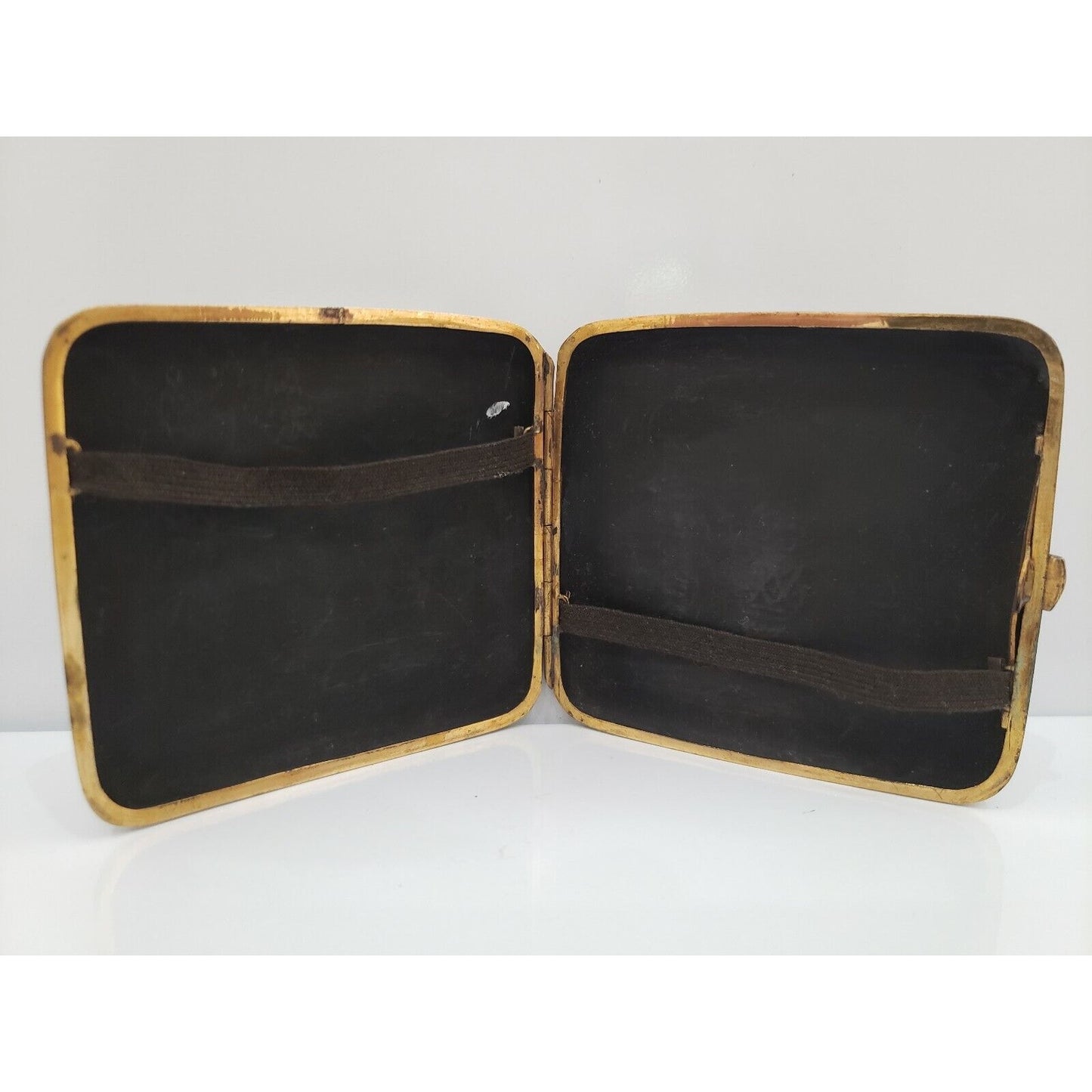 VINTAGE JAPANESE KOMAI DAMASCENE, GOLD CIGARETTE CASE SIGNED / 36/2