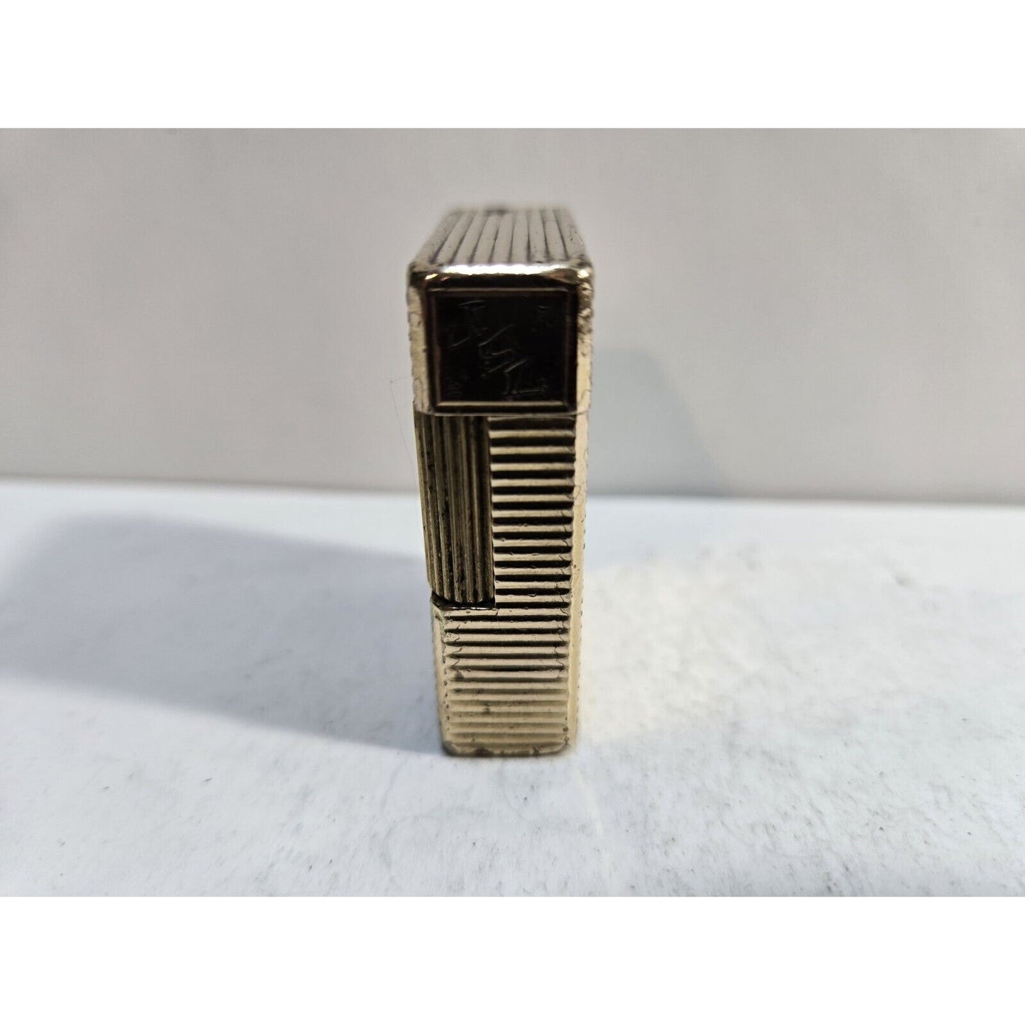 Working ST Dupont Lighter Line 1 Small- Paris, France- Gold-Plated 7064/37